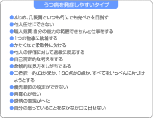 うつ病を発症しやすい性格